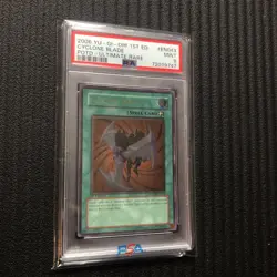 Yugioh! Cyclone Blade POTD-EN043 Ultimate Rare 1st Edition PSA Graded MINT 9 - Image 1