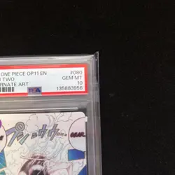 Gear Two Event Manga Alt Art PSA 10 - One Piece OP11-080 English - Image 3