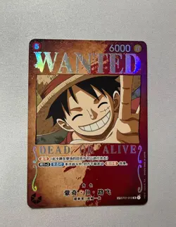 One Piece Chinese Card Game TCG Monkey D. Luffy ST01-012 SR Mighty Enemies - Image 1