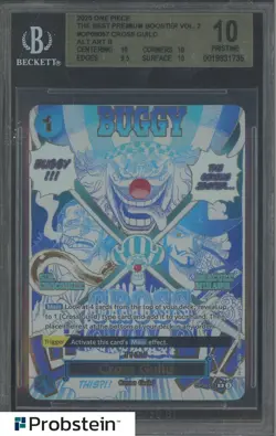 2025 One Piece Best Premium Booster Vol.2 OP09057 Cross Guild PSA 10 PRISTINE - Image 1