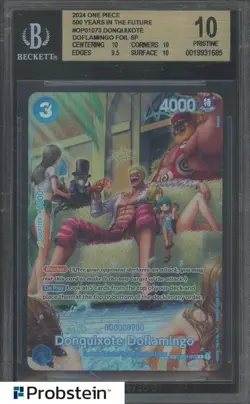 2024 One Piece 500 Years in Future OP01073 Donquixote Doflamingo Foil SP BGS 10 - Image 1