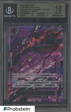 2025 One Piece OP13 EN Special Alternate Art #083 St Jaygarcia Saturn BGS 10 - Image 1