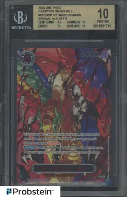 2025 One Piece OP13 EN Special Alternate Art #091 St Marcus Mars BGS 10 PRISTINE - Image 1