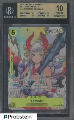 2025 One Piece Promos ST13-016 Yamato Box Illustration Vol. 2 BGS 10 PRISTINE - Image 1
