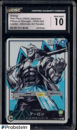 2023 One Piece Japanese Pillars of Strength #022 Arlong Alt Art Leader CGC 10 - Image 1