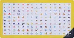 Pokemon Center Original Pokemon Card Game Rubber Play Mat BL Pokemon White - Image 1