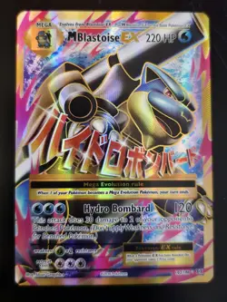 Mega Blastoise EX Pokemon Card 102/108 Full Art Ultra Rare Evolutions - NM - Image 1