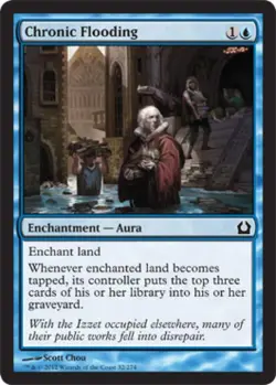 Chronic Flooding -Foil Medium Play MTG Return to Ravnica - Image 1