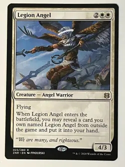 Legion Angel Zendikar Rising Non-Foil Regular MTG - Image 1