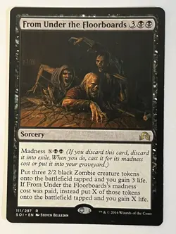 From Under the Floorboards Shadows over Innistrad Non-Foil Regular MTG - Image 1