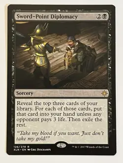 Sword-Point Diplomacy Ixalan Non-Foil Regular MTG - Image 1