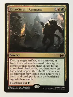 Dire-Strain Rampage Innistrad: Midnight Hunt Non-Foil Regular MTG - Image 1