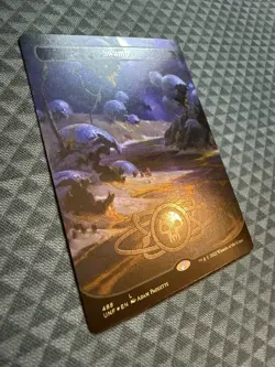 MTG Swamp #488 Galaxy Foil Borderless Basic Land Unfinity (UNF) - Image 3