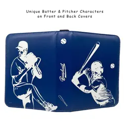 Baseball Card Binder, Trading Card Album with 55 Removable Sleeves Fit 440 Ba... - Image 5