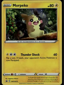 Morpeko Promo SWSH: Sword & Shield Promo Cards SWSH012 Lightning Holo Pokemon Ca - Image 1