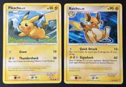 Pokemon Pikachu 120/147 & Raichu 77/147 Platinum Supreme Victors Card Set (LP) - Image 1