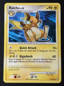 Pokemon Pikachu 120/147 & Raichu 77/147 Platinum Supreme Victors Card Set (LP) - Image 4