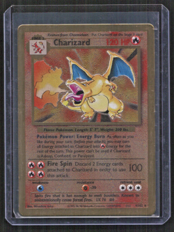 Pokemon Celebrations Charizard Gold Metal Card #4/102 Promo 25th Anniversary LP - Image 1