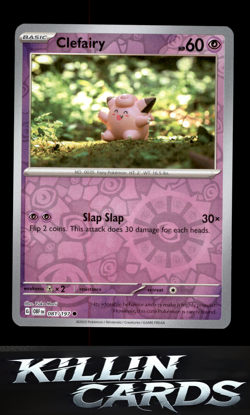 Reverse Holofoil Clefairy 081/197 Pokemon Common SV03: Obsidian Flames Card NM - Image 1