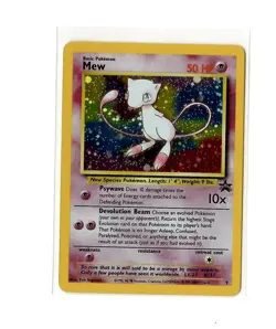 Mew 9 Holo WOTC Black Star Promo Pokemon Card NM - Image 1