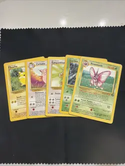 Pokemon TCG Jungle 6 Card Lot Pikachu, Clefable, Scyther, Venomoth, Kangaskhan - Image 1
