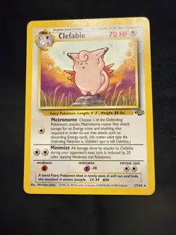 Pokemon TCG Jungle 6 Card Lot Pikachu, Clefable, Scyther, Venomoth, Kangaskhan - Image 4