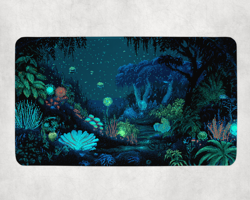 MTG Playmat | Pixel Simic Themed Playmat | Unofficial MTG Playmat - Image 1