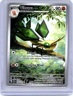 Vibrava 206/191 Surging Sparks Illustration Rare Full Art Pokemon Card - Image 1