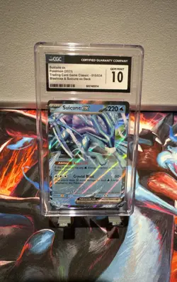 Pokemon Suicune ex 010/034 Trading Card Game Classic Holo - Image 1