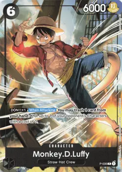 ONE PIECE Monkey D. Luffy (Pirates Party Vol. 3) #P-035 Promo Cards NM - Image 1