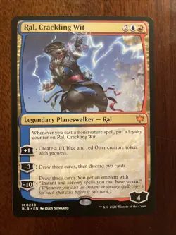 Ral, Crackling Wit #230 MTG Bloomburrow Regular Mythic Card NM - Image 1
