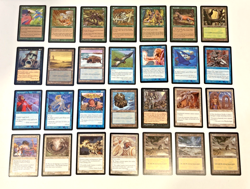 LOT OF 28 MTG MAGIC THE GATHERING TCG TEMPEST ASSORTED PLAYING CARDS SET 1997 - Image 1