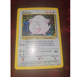 Pokemon TCG 1999 Holo Chansey 3/102 vintage English Card - Image 1