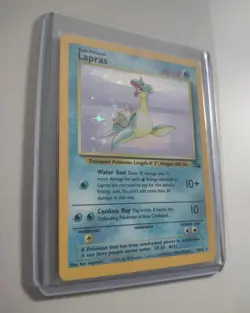 1999 Pokemon Lapras 10/62 Holo Rare – Fossil Set WOTC – Vintage Card – NM/LP - Image 1