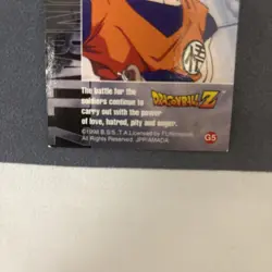 1998 Dragon Ball Z Zarbon Silver Prism Card G5 Artbox JPP/AMADA DBZ CCG - Image 3
