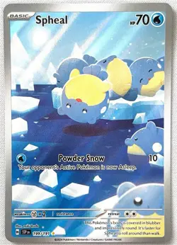 Pokemon TCG Spheal Card 199/191 Surging Sparks Illustration, Near Mint Condition - Image 1