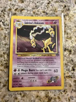 Pokemon Alakazam Holo Rare TCG Gym Challenge Card 16/132 Sabrina's Alakazam - Image 1