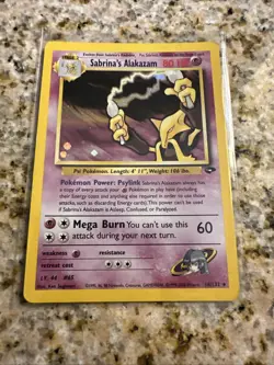 Pokemon Alakazam Holo Rare TCG Gym Challenge Card 16/132 Sabrina's Alakazam - Image 3