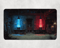 MTG Playmat | Pixel Izzet Themed Playmat | Unofficial MTG Playmat - Image 1
