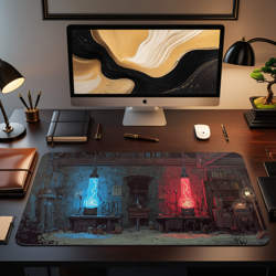 MTG Playmat | Pixel Izzet Themed Playmat | Unofficial MTG Playmat - Image 2