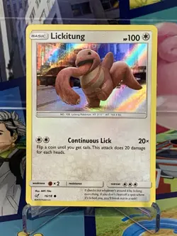 Lickitung 16/18 - Detective Pikachu - Holo - Pokemon Card TCG 2019 Near Mint NM - Image 1