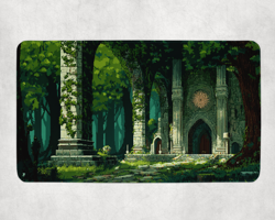 MTG Playmat | Pixel Selesnya Themed Playmat | Unofficial MTG Playmat - Image 1