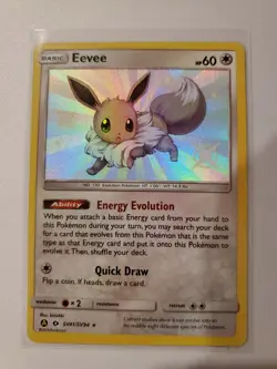 Eevee SV41/SV94 - Hidden Fates Shiny Vault - Holo Pokemon Card - Image 1