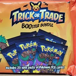 Pokemon TCG Halloween 2024 Trick or Trade BOOster Bundle 35 Mini Pack Cards NEW - Image 3
