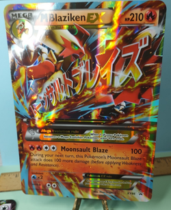 JUMBO CARD Pokemon Mega Blaziken EX XY86 Black Star Promo TCG - Image 1