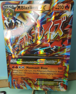 JUMBO CARD Pokemon Mega Blaziken EX XY86 Black Star Promo TCG - Image 2