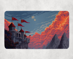 MTG Playmat | Pixel Boros Themed Playmat | Unofficial MTG Playmat - Image 1