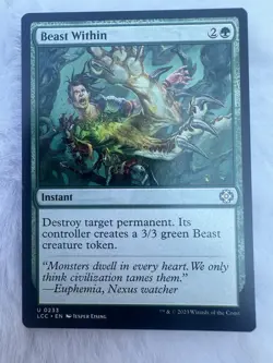 MTG Beast Within #0233 Uncommon Commander: The Lost Caverns Of Ixalan (LCC) - Image 1