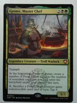 Gyome, Master Chef *Mythic* Magic MtG x1 SOC Commander Secrets of Strixhaven - Image 1