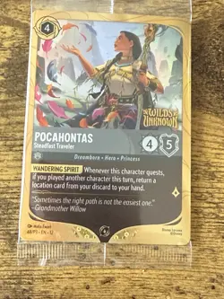 DDcards 🇨🇦Lorcana Prerelease Exclusive Wilds Unknown Stamped Promo Pocahontas - Image 1